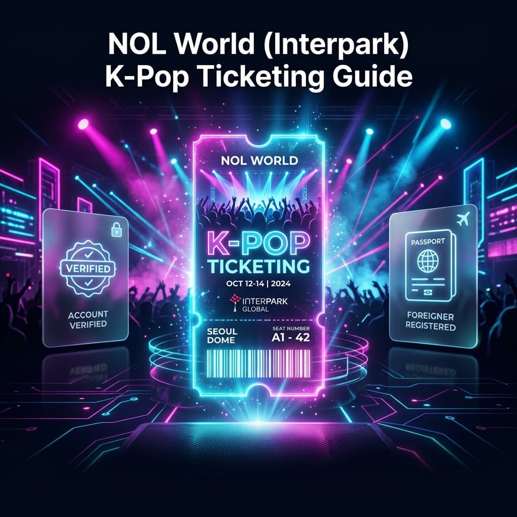 NOL World (原 Interpark Global) 抢票攻略:护照实名认证与人脸识别全流程